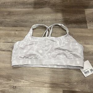NEW! lululemon Energy Bra *Medium Support, B–D Cups Spray Leopard Grey Multi